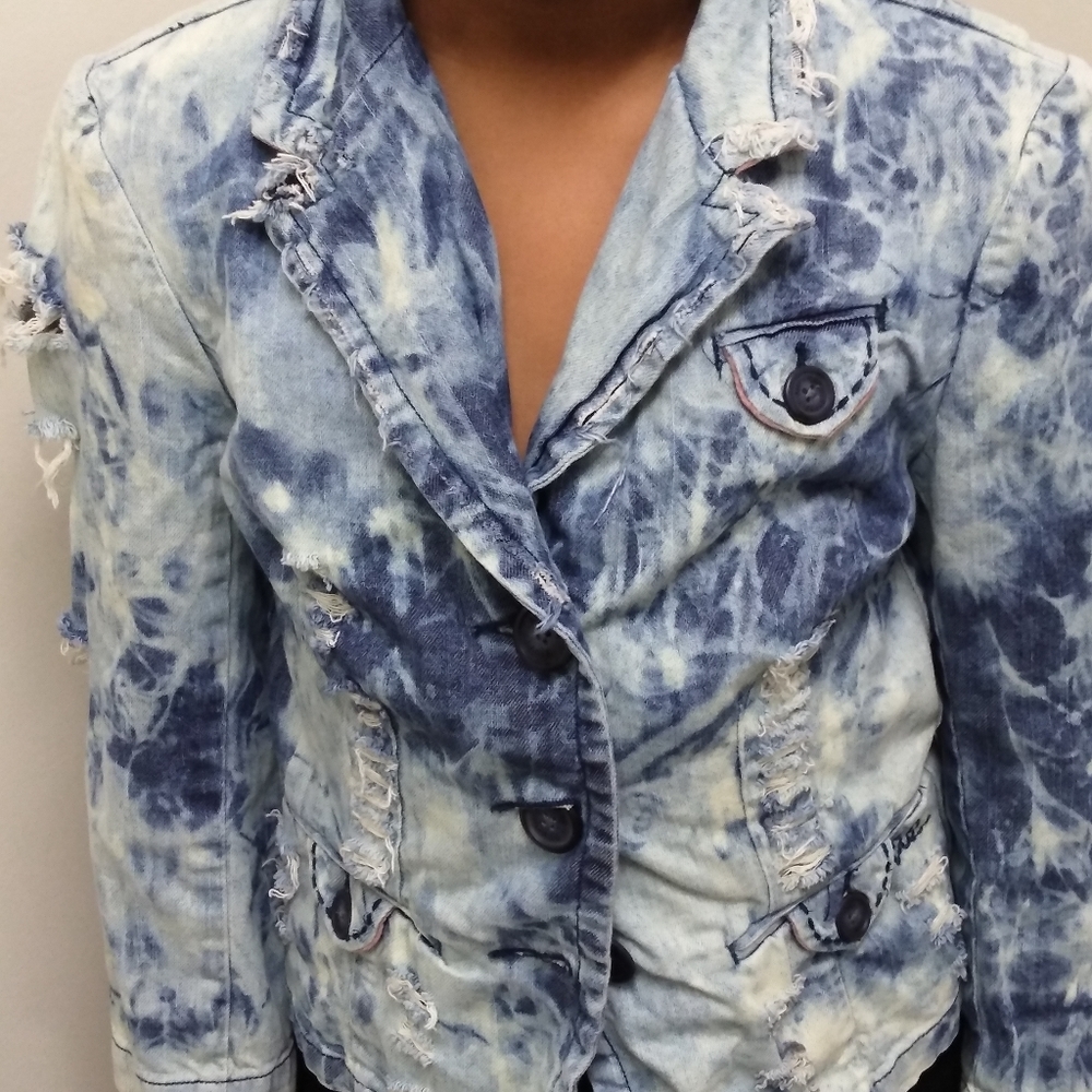 🆕Custom Tie Dye Denim Jacket